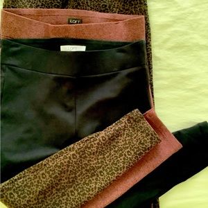 *Three* Loft Seamed Ponte Leggings *BUNDLED*